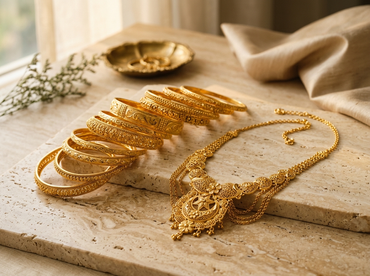 Exquisite Gold Jewellery Collection